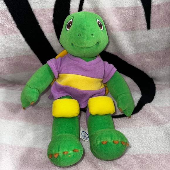 Franklin the turtle Nevlana stuffed animal with pouch - Picture 2 of 5